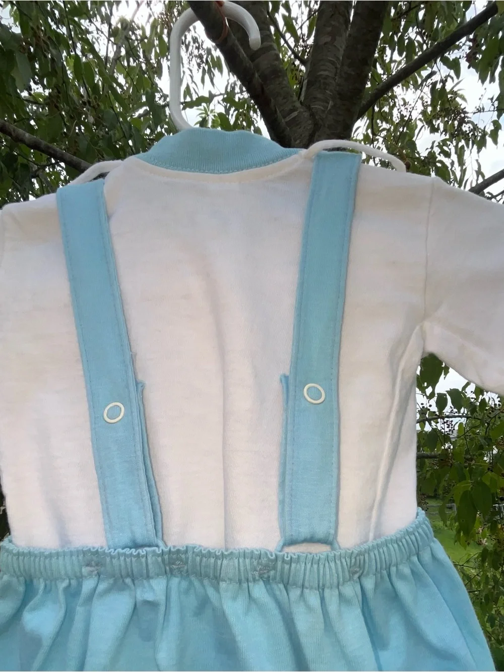 Vintage 70s -80s Carters 2 piece Bubble Romper Size 6m
